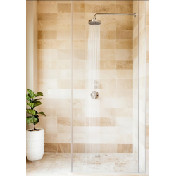 Douche en travertin hydrofugée