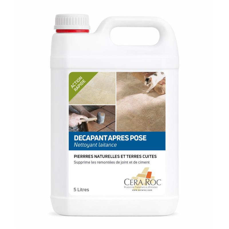 Décapant Pierre Naturelle après pose et laitance