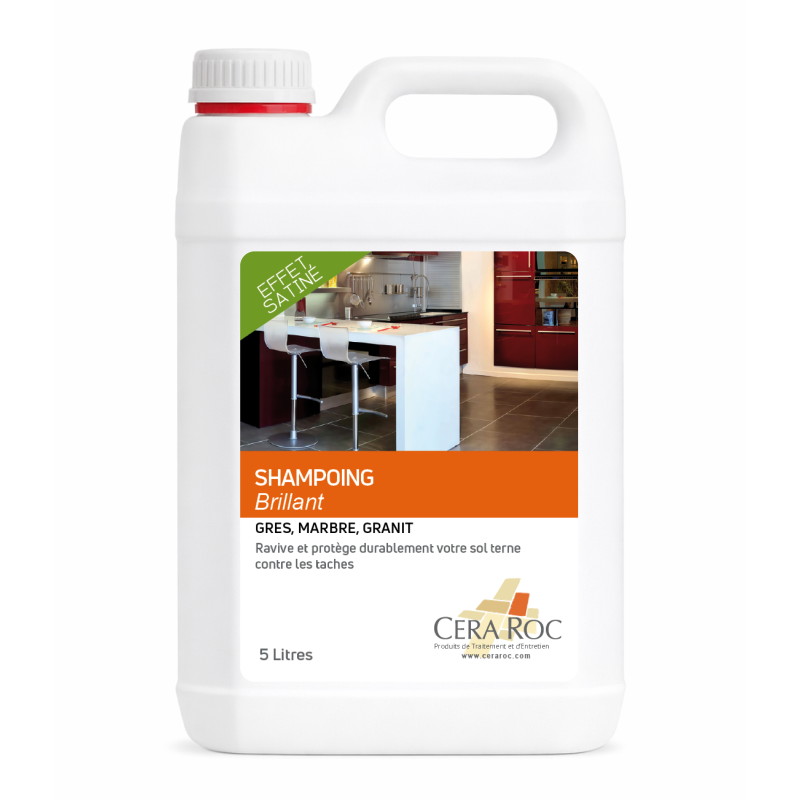 Shampoing Brillant pour Carrelages Grès & Emaillés, ravive et protège durablement