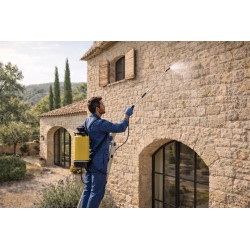 Application de l'hydrofuge façade