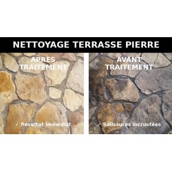 Nettoyage terrasse pierre